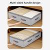Under-bed Storage Bag Foldable Storage Bins with Clear Top Reusable Closet Organizer for Comforter Clothing Blankets Pillows