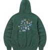 Это никогда не будет Pins Hoodie Темно-зеленый
