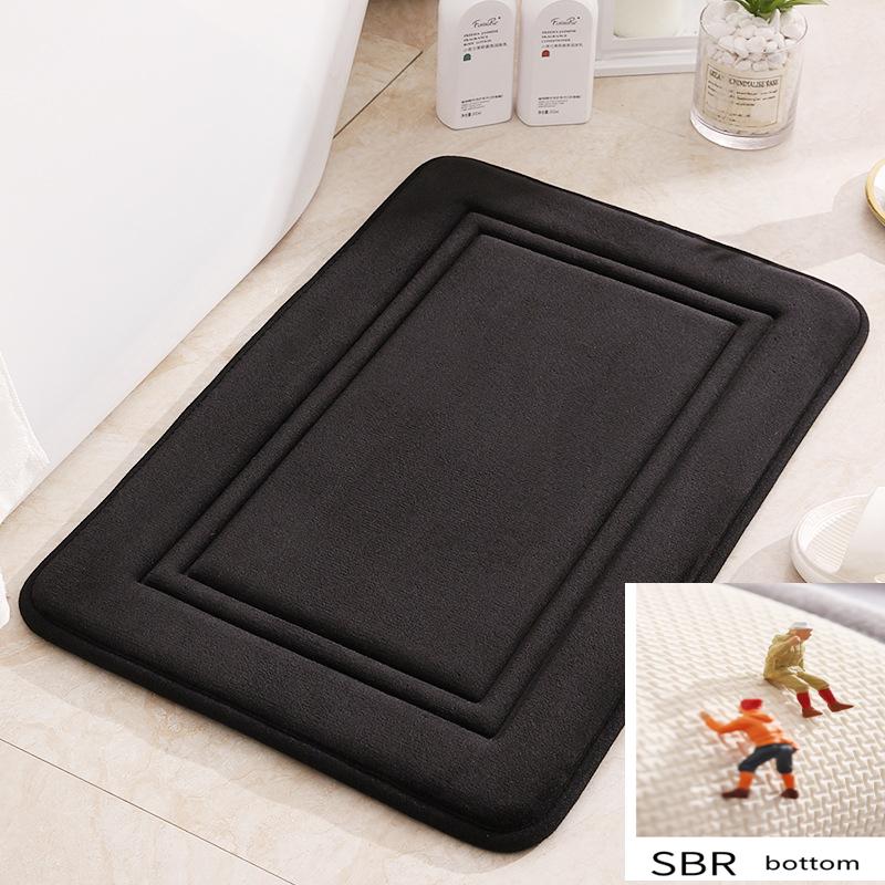Коврик для ванной в стиле минимализма ThickenToilet Rugs Bathtubbut Side Floor Carpet Anti-Slip Feet Pad Entrance Shower Room Doormat
