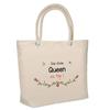 Sac De Plage - PLANETEE - Une Queen Au Top - Coton - Imprimé En France - Grande Contenance