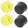 2 Set Rubber Striking Head Hammer Replacement Tips Set Mallet Accessories Yellow BlackDia 40mm