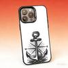 A-Якорь Компас Морской Моряк Чехол для Телефона Для iPhone17,16,15,14,13,12,11,Pro,Max,Plus,Mini,SE,Air Candy Матовый Ударопрочный Чехол