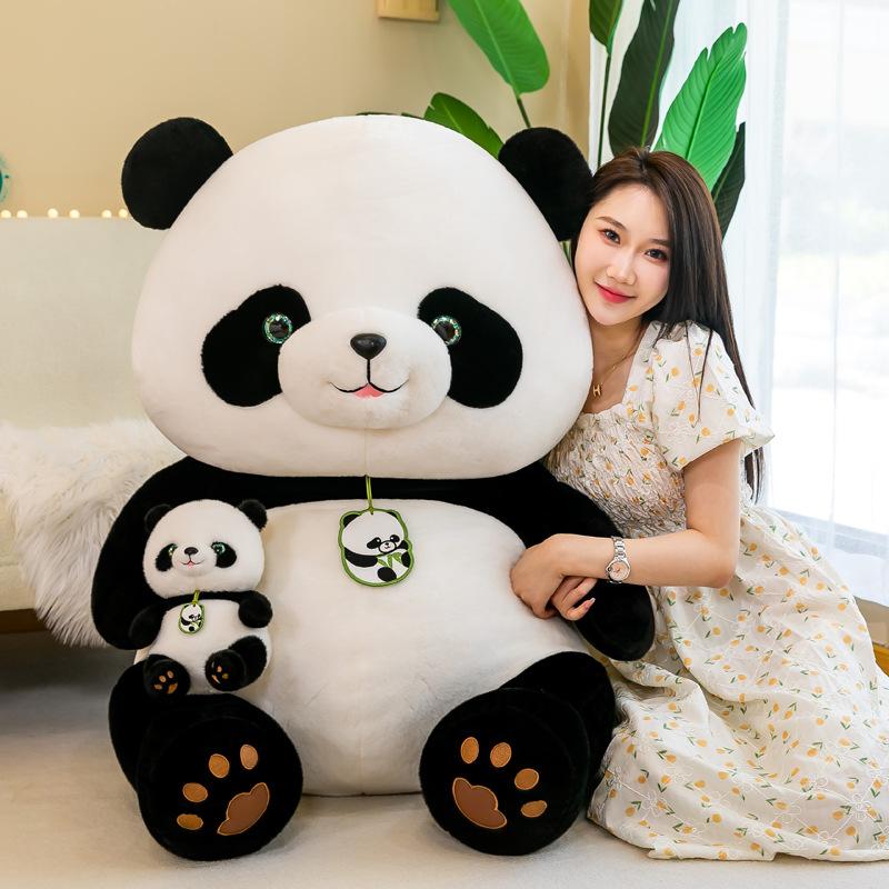 Cute National Treasure Giant Panda Plush Toy Doll Panda Beibe Doll Souvenir Gift Mascot Street Stall Gift