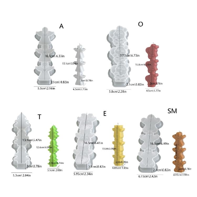 Reusable Holiday Candle Mold Santa Angel Reindeer Silicone Baking Tool For Festive Treats And Home Decoration