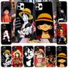 Case for iPhone 16 15 Plus 14 13 12 11 Pro 8 7 6S 6 SE 5S X XR XS Max Realme C30 C33 C31 9I Black Sofe Cover WI52 One Piece Luffy