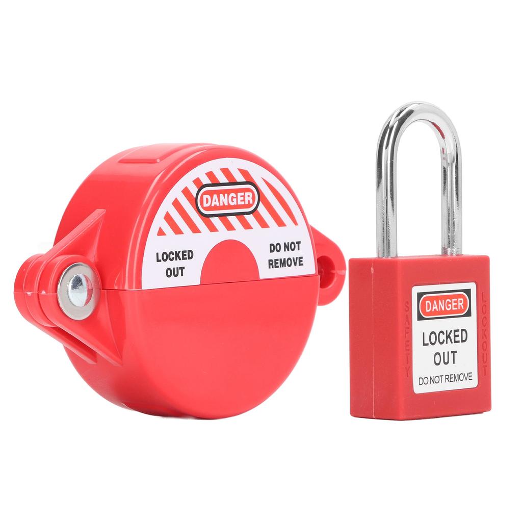 Gate Valve Lockout Set Lockout Tagout Valve Set for Outdoor Garden 25mm to 64mm Stem