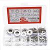 910/200Pcs Suitable For Home Decoration 304 Stainless Steel Flat Washers Assortment Kit (M2 M2.5 M3 M4 M5 M6 M8 M10 M12)