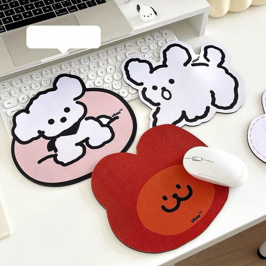 Kawaii Sugar Rabbit Противоскользящий водонепроницаемый коврик для стола Коврик для мыши Компьютерный коврик для мыши Аксессуары Школьные канцелярские принадлежности