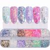 1 Box Holographic Flakes Nail Glitter Iridescent Shiny DIY Butterfly Laser Star Love Heart Sequins for Acrylic Nails Decorations