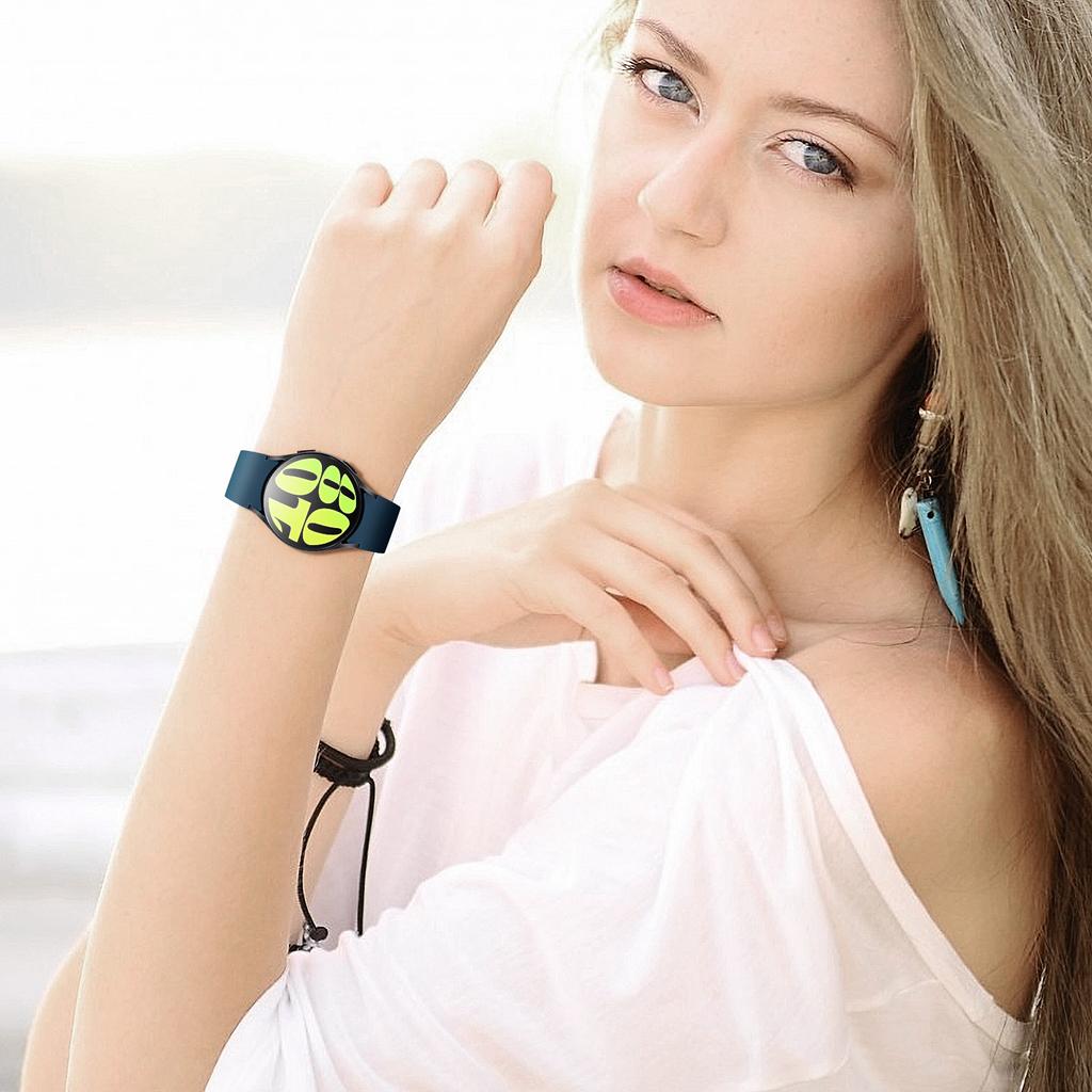 Силиконовый ремешок без зазоров для Samsung Galaxy Watch 6, 40 мм, 44 мм, женский и мужской мягкий спортивный ремешок, замена браслета для Galaxy Watch 6 Classic
