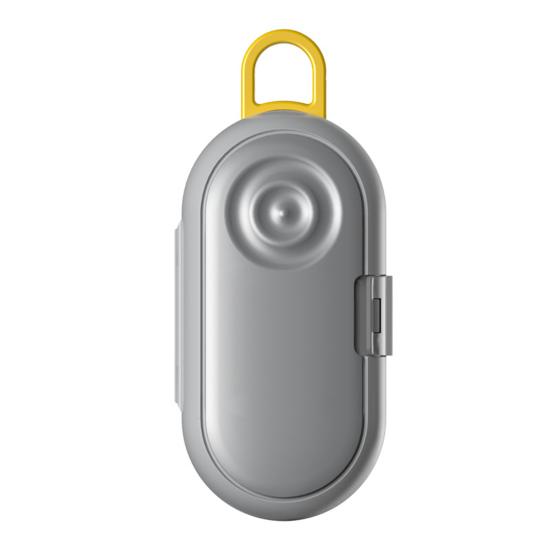 Mini Portable Pill Box Durable Construction 3 Grids Easy To Carry Multipurpose Tablet Medicine Organizer Earplugs Protector Case