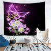 Cherry Blossom and Flower Printed Living Room Decoration Wall Hanging Tapestry Yoga Mat Rug Home Decor Art