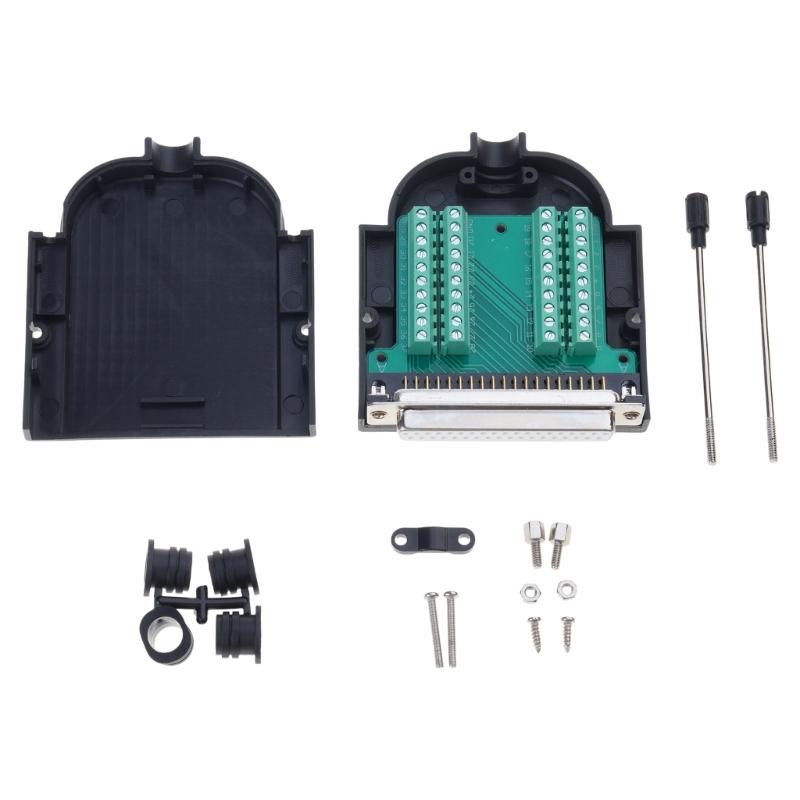 Тонкий DB37 Male RS232 Serial To 37 Pin Port Terminal Adapter Connector With Long Bolt Tailpiece And Housing