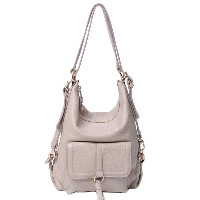 Винтажный модный рюкзак на одно плечо, большой емкости, верхний слой из коровьей кожи, женский рюкзак, натуральная кожа, женская сумка