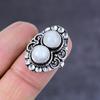 Rainbow Moonstone Handmade 925 Sterling Silver Ring Size 9 Gift For Her w4H67