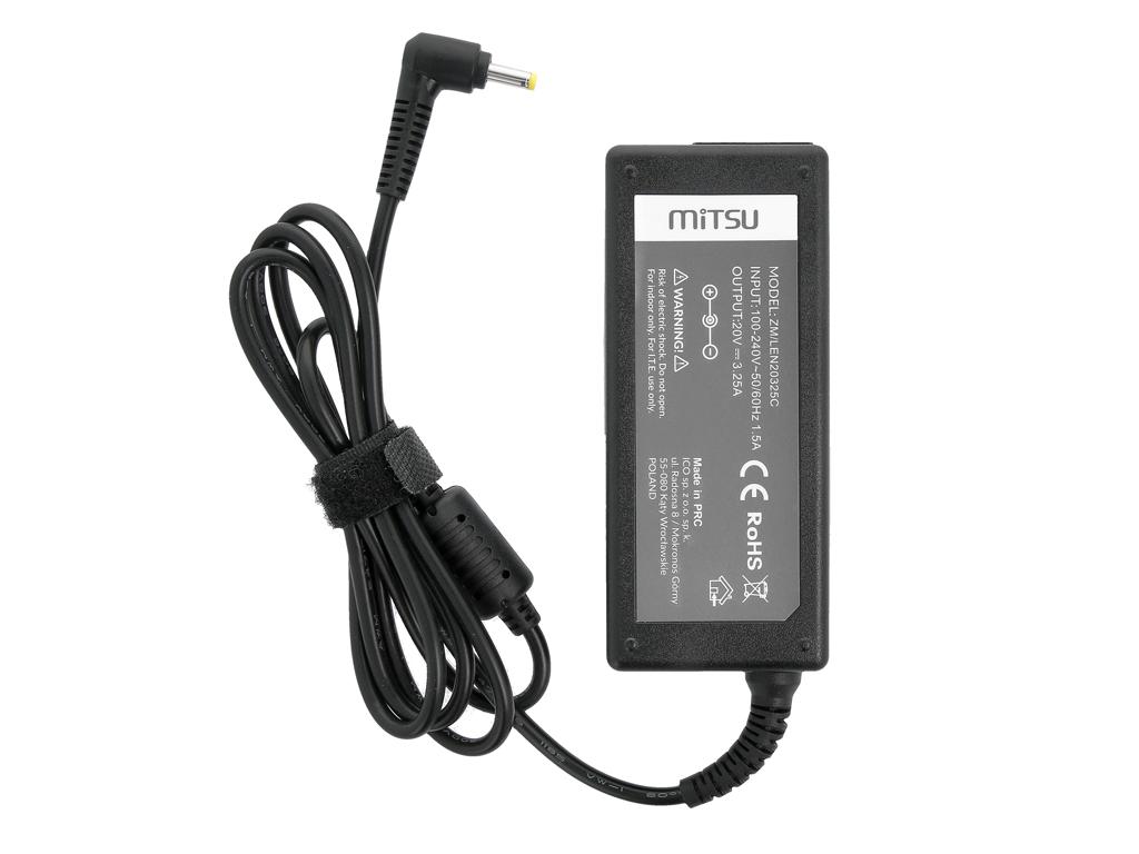 Зарядное устройство для Lenovo 20V 3.25A 65W 4.0x1.7mm