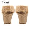 Half Finger Keep Finger Warm Faux Rabbit Hair Gloves Warm Mittens Knitted Gloves Thicken Warm
