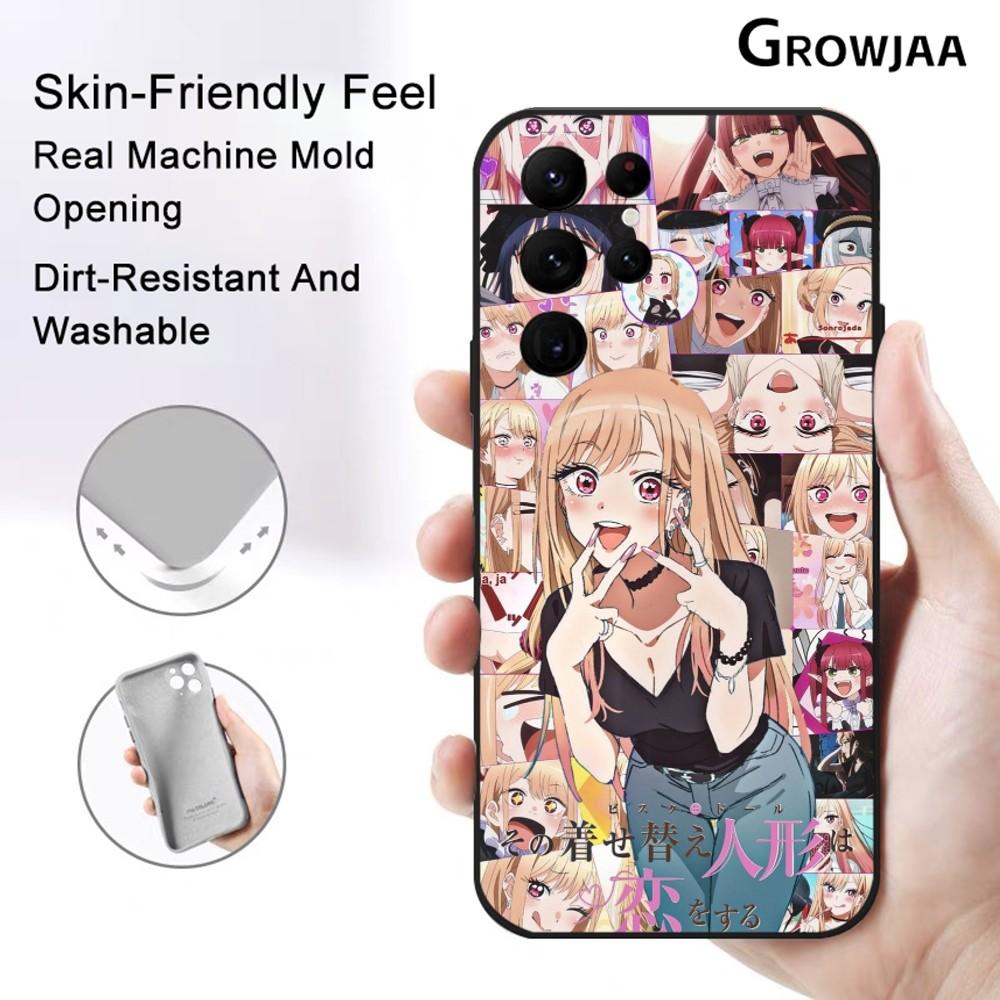 Чехол для телефона с изображением аниме-девушки Marin K-Kitagawa Для Samsung Galaxy S25 S24 S22 S23 Ultra S21 S20 Plus 5G Защитный силиконовый Funda