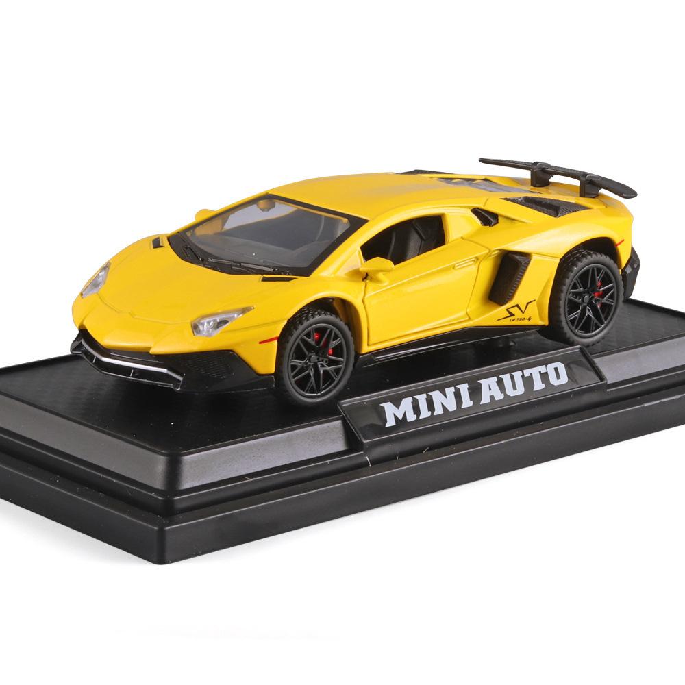 1:32 V12 LP740 Toys Model Cars Alloy Diecast Vehicles Models with Light Sound Super Sport Car Toy Birthday Gifts