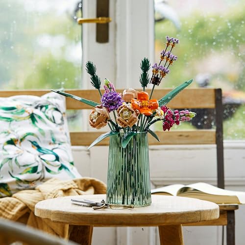 LEGO 10280 Botanical Flower Bouquet Toy Gift Artificial Flowers Interior Decor Stylish Men Women Birthdays Father's Day Mother's Day Flower