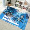Man City Football Player Portrait Print Area Rug Non‑Slip Rectangular Floor Mat Soccer Fan Gaming Living Bedroom Decor