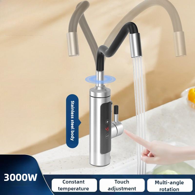 3000 Вт Бытовой Мгновенный Нагрев для Ванной Комнаты, Переменная Частота, Постоянная Температура, Водонагреватель из Нержавеющей Стали, Электрический Кран
