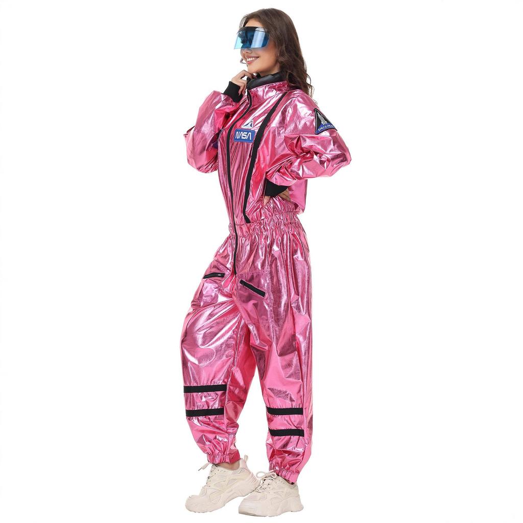 Трендовый розовый блестящий костюм астронавта на Хэллоуин - Костюм, который должен быть у каждого