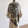 Animal Leopard Print Fashion Short Beard Tassel Decoration Ladies Thermal Scarf Air Conditioning Shawl