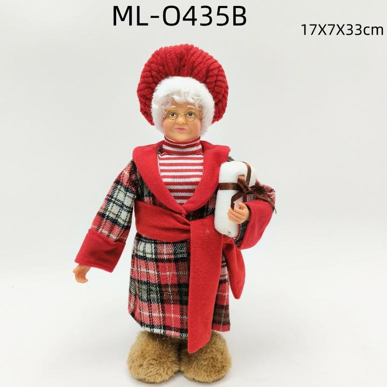 12-дюймовая милая плюшевая игрушка Санта-Клауса - Рождественское украшение для витрины