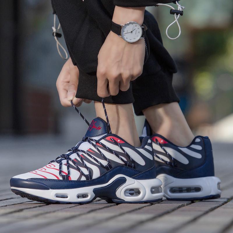 Men Sneakers Running Fashion Outdoor Jogging Sports Shoes Mesh Breathable Cushioning Black Basket Footwear Male Plus Size 39-46