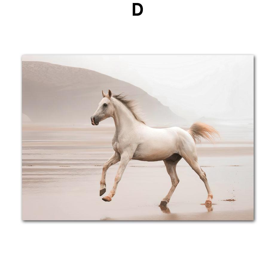 Скандинавский тростник, бежевое растение, тигровая лошадь, скандинавская цитата, настенная живопись на холсте, постер и принты, фотографии для декора гостиной