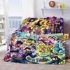 JoJo Anime Throw Blanket Flannel Soft Warm Lightweight Blanket for Sofa Bed Home Decoration -QJY
