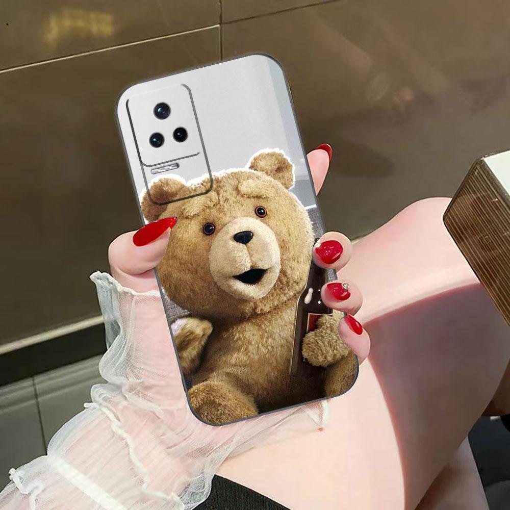 Милый Чехол-Телефон с Плюшевыми Мишками Для Redmi K60 K40 Gaming K30 13C 12C 12 10 10C 9T 9C 9A 9 8 7 6 A1 A2 Силиконовый Чехол Funda Обложка