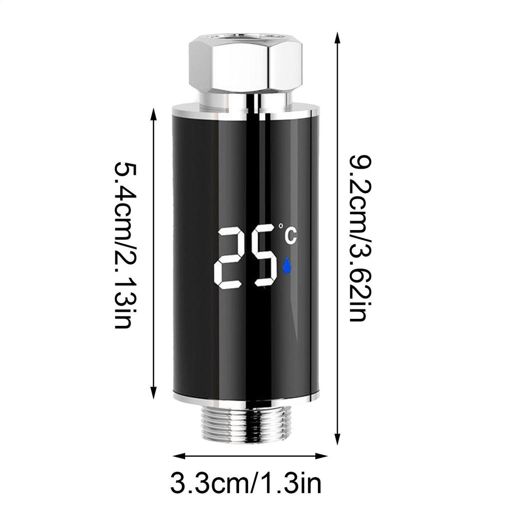 Термометр для душевой лейки Водонепроницаемый Светодиодный цифровой дисплей Измеритель температуры воды Индикатор с цветовой кодировкой Умный измеритель температуры