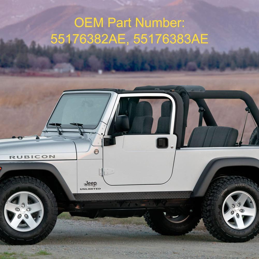 Left Right Car Front Outside Full Door Handle For 1987-2006 For Jeep Wrangler TJ L YJ 55176382AE 55176383AE Car Accessories