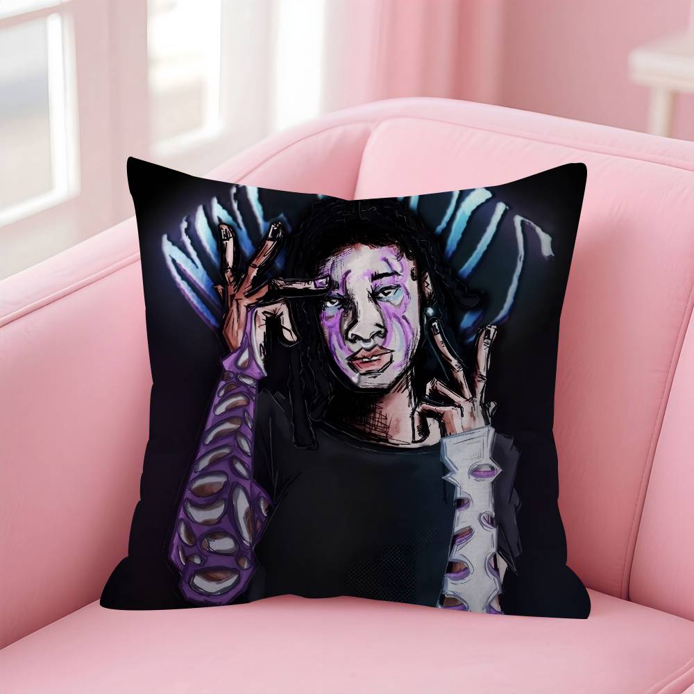 Pillow Covers Cartoon Sofa Decorative Home Doublesided Printing Short Plush Cute Cushion Cover Singer NNine Vicious
