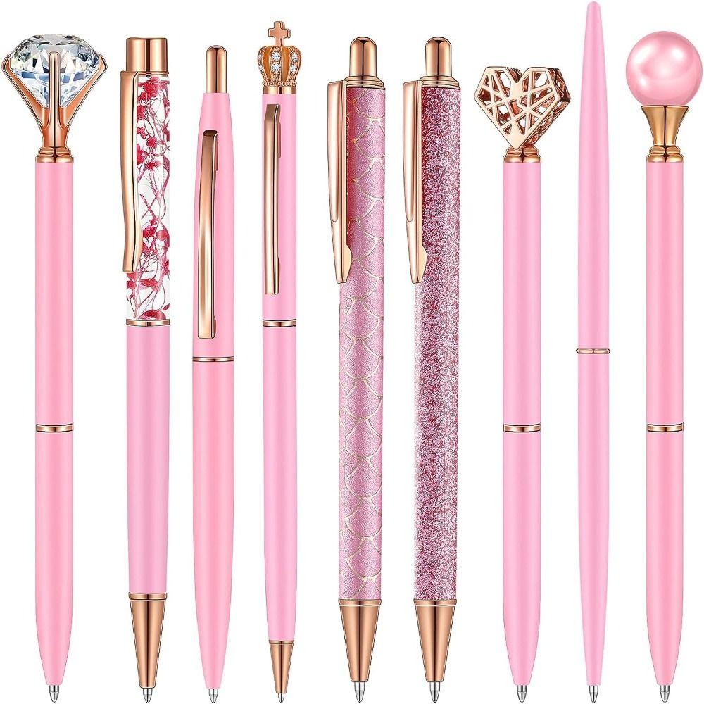 Press Gel Pens Crystal Pretty Fancy Pen Write Smooth Ballpoint Pens Set  Journaling