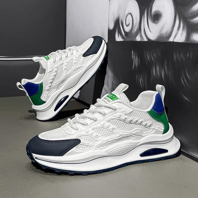 Мужские кроссовки сетчатые дышащие кроссовки для активного отдыха на открытом воздухе спортивные кроссовки для мужчин высококачественные теннисные туфли 2024Zapatillas Hombre