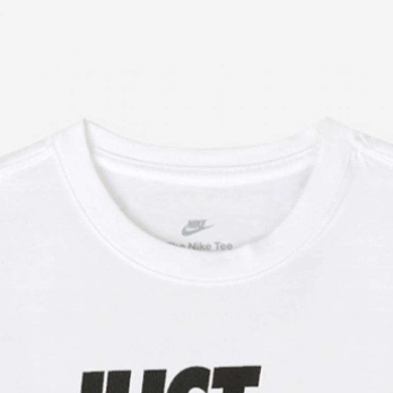 Nike Unisex JusT Do IT ShorT Sleeve T shirT whITe Ar5006 100