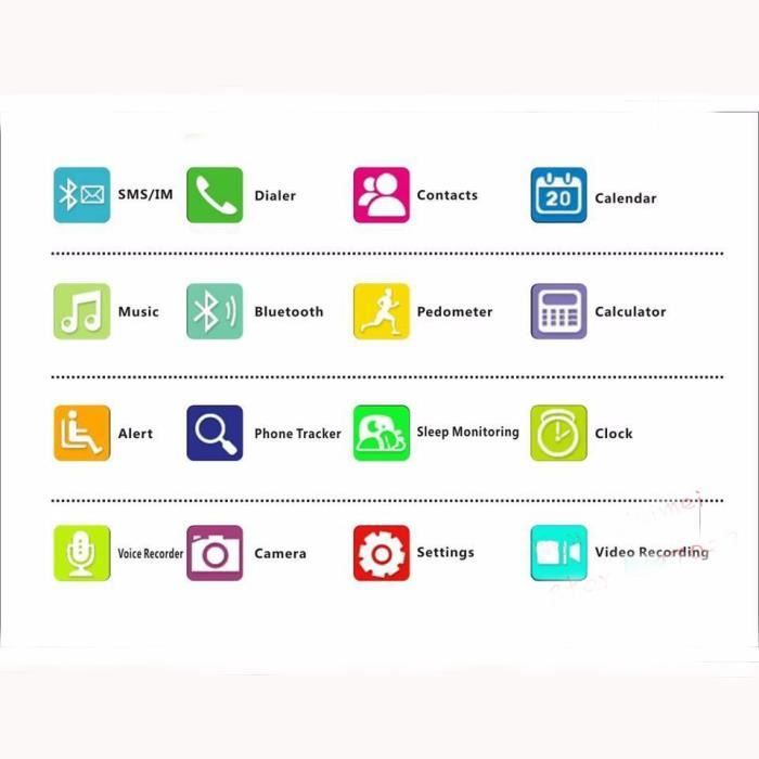 Montre Intelligente - DZ09 - Bluetooth - Écran 1,56'' - Caméra 2.0M - Anti-perte