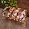 Color Painting Oil Three-layer Round Cake Elastic Bracelet, Fashionable and High-end Women's Versatile Round Cake Bracelet
