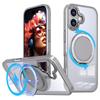 For iPhone 17 Case Compatible with MagSafe TPU+PC Kickstand Phone Cover