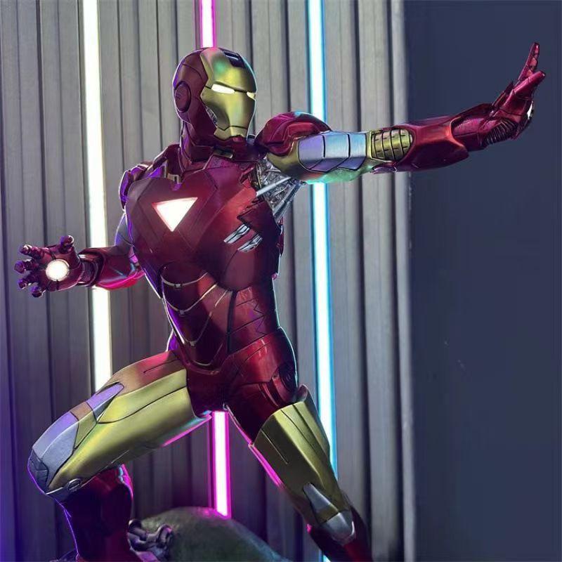 Marvel Studio Человек-паук Мстители Стражи Галактики Фигурка ГК Щит Поза для битвы Декоративный элемент 18,5 дюйма/47 см Миниатюрные игрушки Подарки