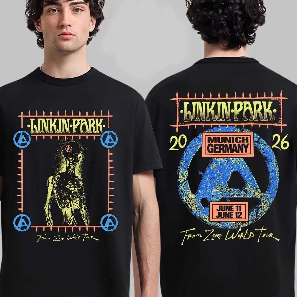 Linkin Park Мюнхен На Allianz Arena 11, 12 Июня 2026 Футболка 'From Zero Skeleton'