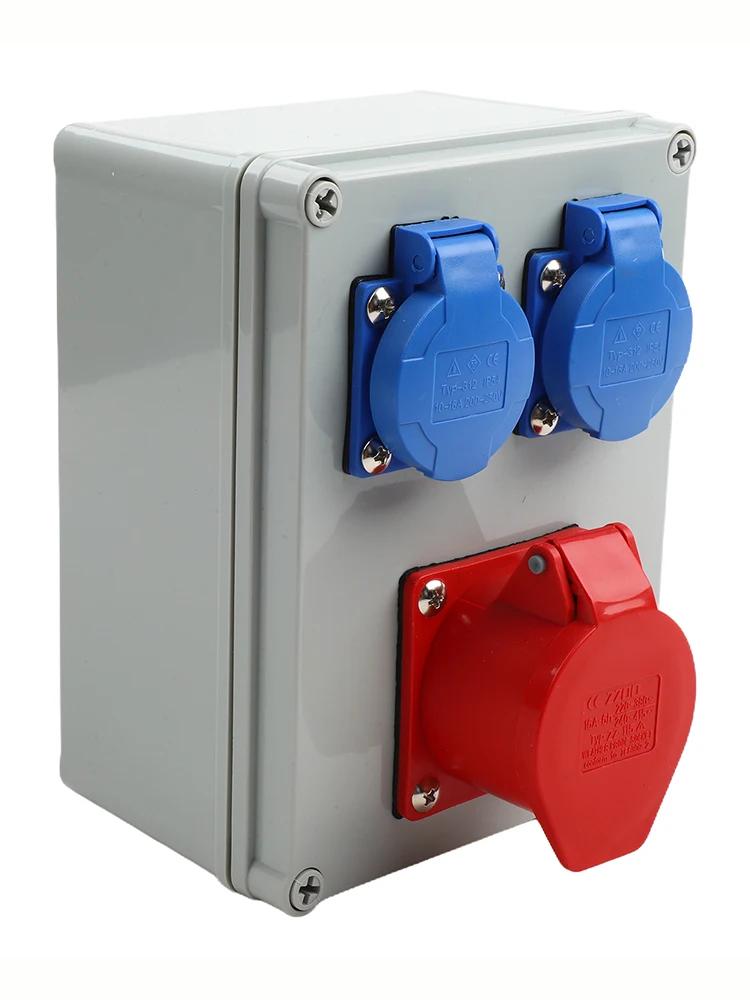 5.74*4*7.76in Wall Distributor Socket 220-250V 16A Sockets High-quality Materials Multifunctional Power Supply