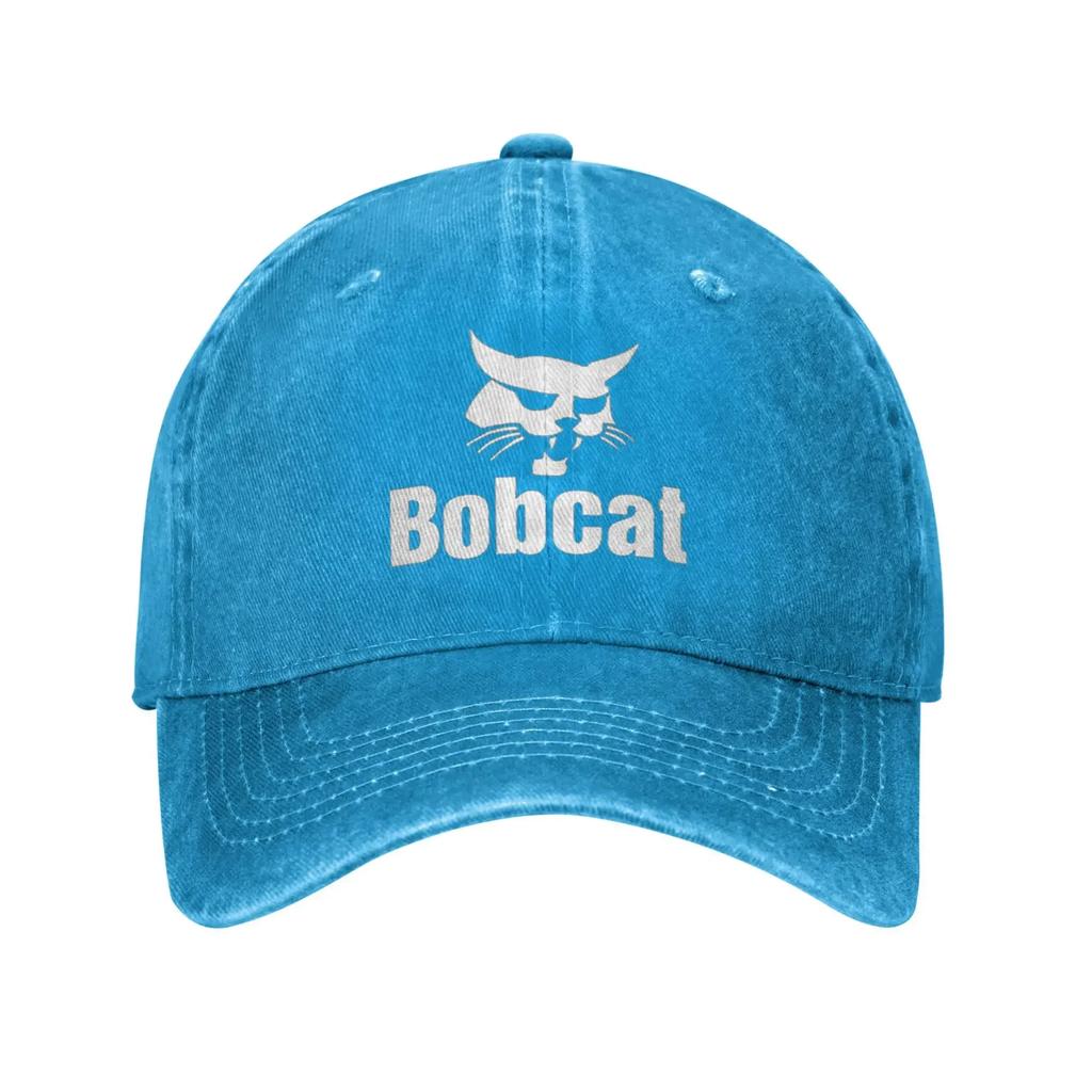 Смешные Аниме B-Bobcat Y2K Строительная Техника Летние Ретро Ковбойские Стиранные Бейсболки Мужские Джинсовые Уличные Модные Кепки Хип-Хоп Кепка с Козырьком