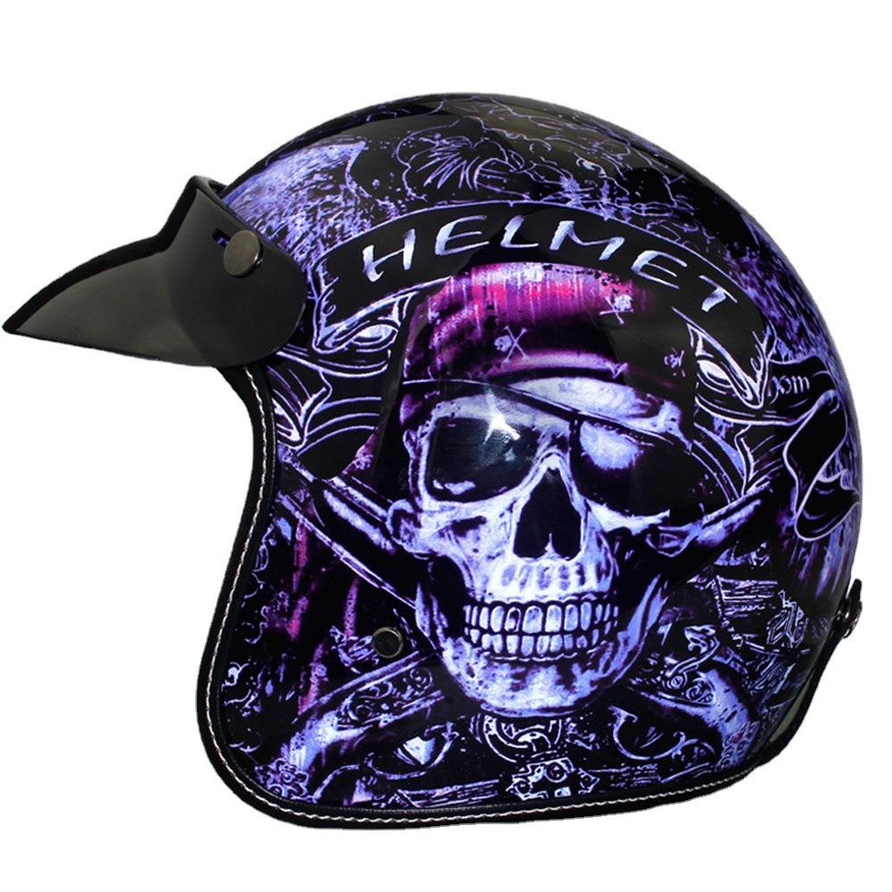 Эксклюзивный шлем для электроскутера Cross Border, серый, мужской и женский, универсальный, на все времена года, полушлем, полушлем