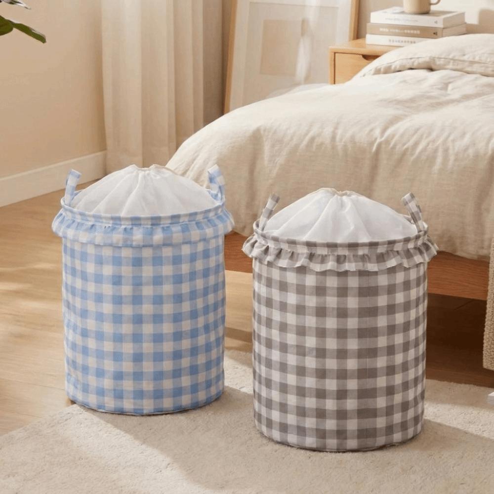 Dust-proof Drawstring Storage Basket Large Capacity Sundries Storage Basket Laundry Room