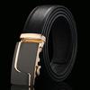 Ремень из воловьей кожи с открытым краем  Мужской из натуральной воловьей кожи  Деловой и повседневный ремень с автоматической пряжкой