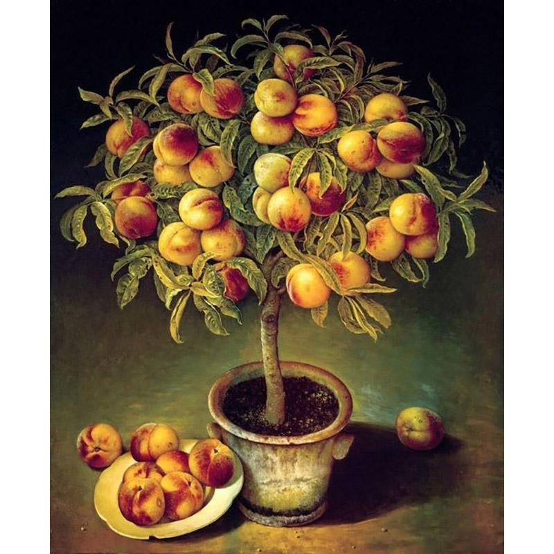 Floral Fruit DIY 5D Diamond Painting Full Round Drill Flower Diamond Embroidery Cross Stitch Mosaic Kits Wall Art Home Decor